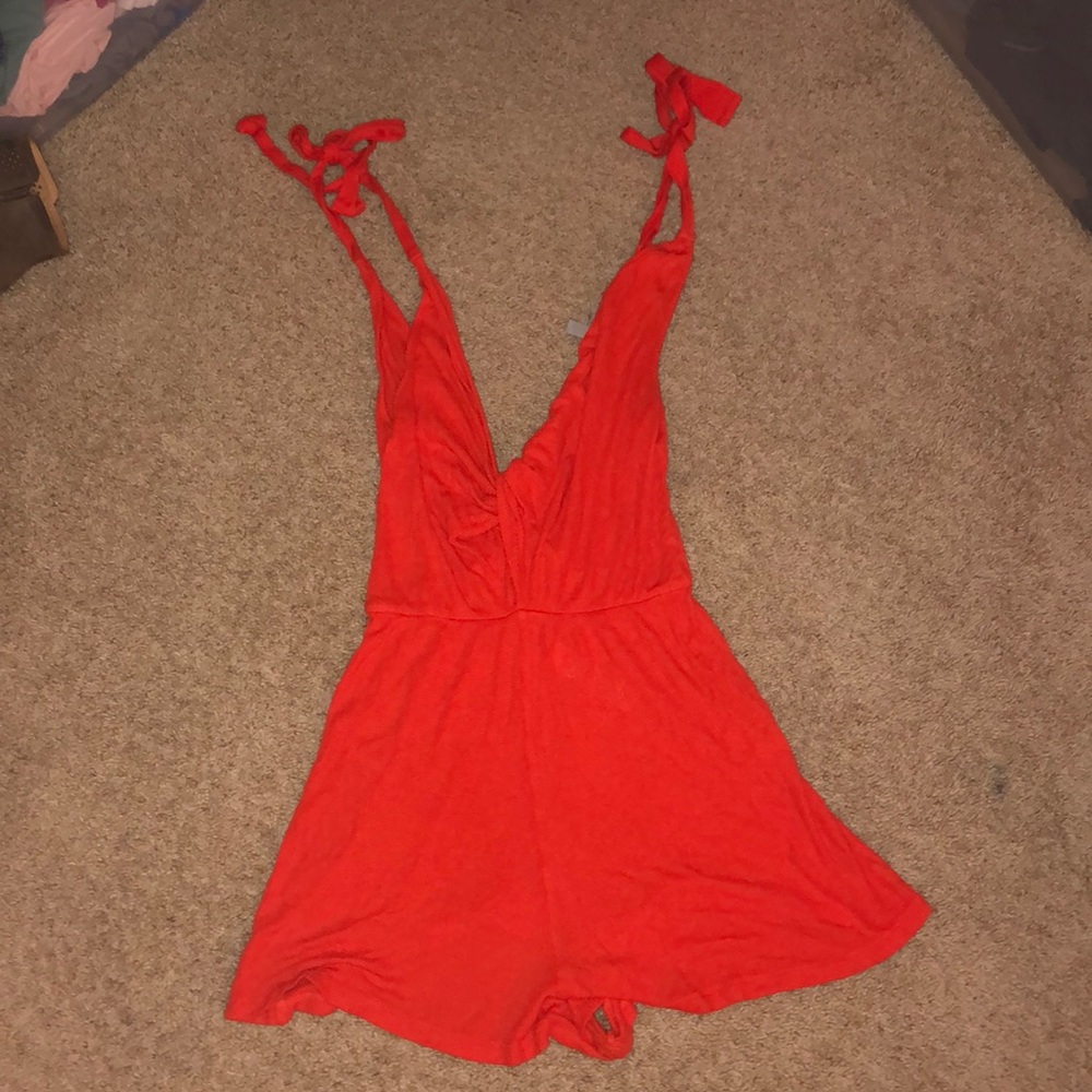 Casual, Cute Red Romper